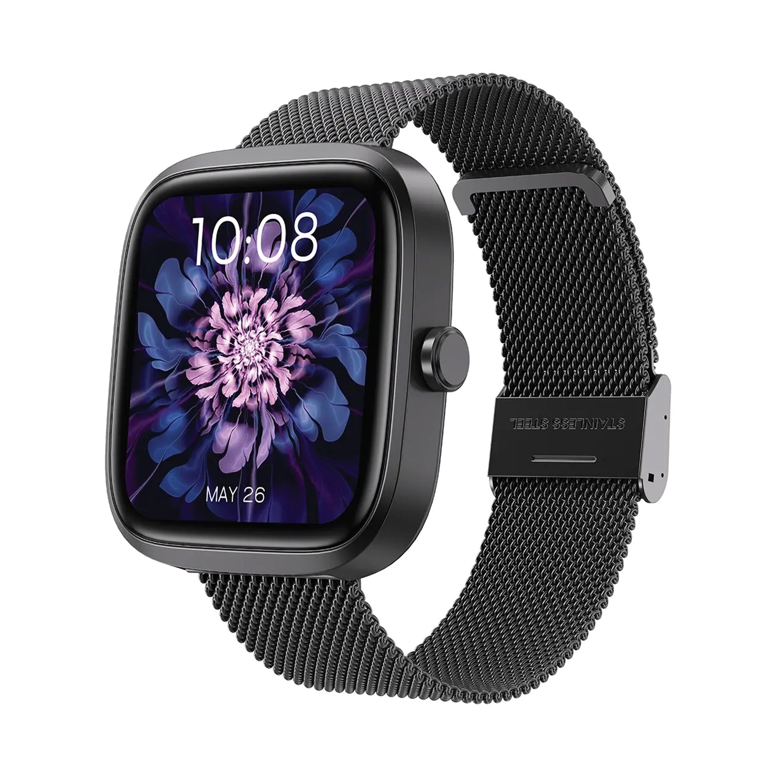 PORODO 1.72 HD SmartWatch Aluminium Frame - Black